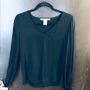 Black Silk DVF Dickinson blouse